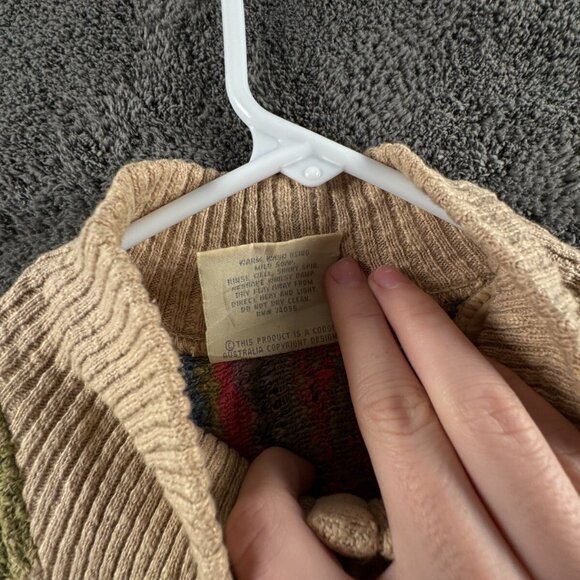 COOGI Classic Authentic Women Sweater Knit Linen Cotton Medium Colorful Multi - Picture 9 of 16